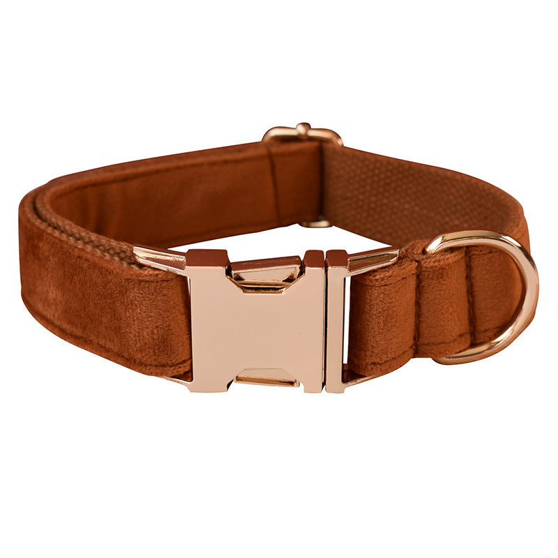 Ancient Pottery Velvet Dog  Leash Pet Neck Collar